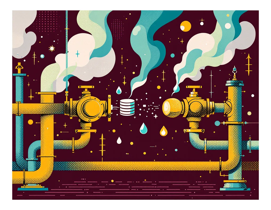 Illustration of a data pipeline